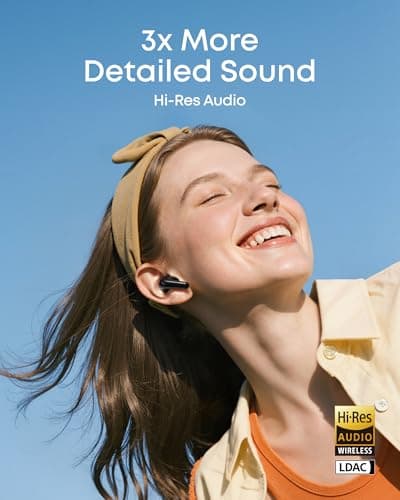 Soundcore P31i by Anker, Real-Time Adaptive Noise Cancelling, Hi-Res Sound, Translation Earbuds, 50H Playtime, Wireless Earbuds, Bluetooth Earphones, Spatial Audio, Fast Charging, IP55