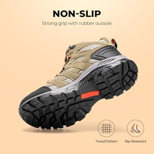 NORTIV 8 Women's Waterproof Hiking Boots Outdoor Trekking Mid Backpacking Mountaineering lightweight boots