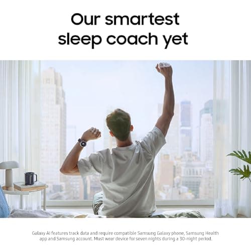 Samsung Galaxy Watch 8 Classic (2025) 46mm Bluetooth Smartwatch, Cushion Design, Rotating Bezel, Quick Button, Sleep Coaching, Running Coach, Energy Score, Black [US Version, 2 Yr Warranty]