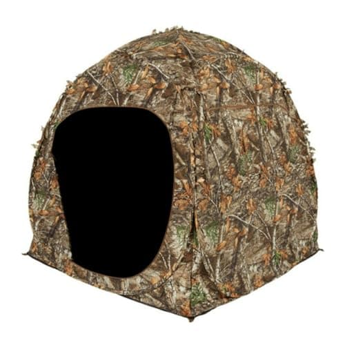 Ameristep Outhouse Lightweight Durable Hunting Spring Steel Mossy Oak Break-Up Country Ground Blind - 1 Hunter Concealment - Easy Setup & Takedown