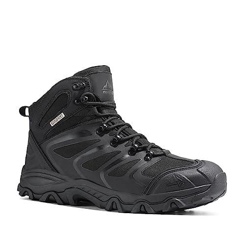 NORTIV 8 Men's Ankle High Waterproof Hiking Boots Outdoor Lightweight Shoes Trekking Trails Armadillo