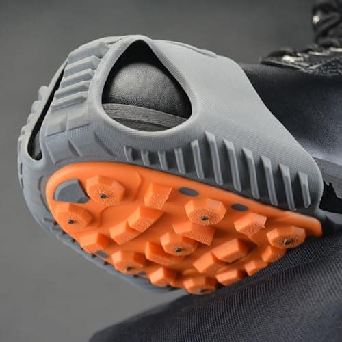 Winter Walking Low-Pro Ice Cleat, Heavy-Duty Industrial Grade Traction Aid for Walking on Snow and Ice (1 Pair)