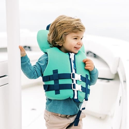 SearocK Children’s Life Jacket – US Coast Guard Approved Infant & Youth Life Vest for Boating, Fishing & Water Sports – Kids & Toddler PFD with Secure Buckles