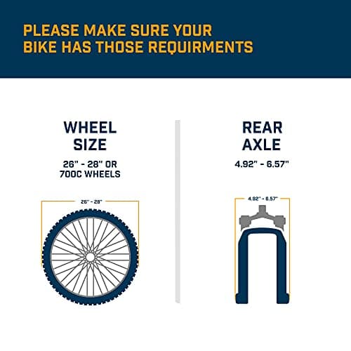 Alpcour Bike Trainer Stand for Indoor Riding – Portable Foldable Magnetic Stainless Steel Indoor Trainer, Noise Reduction, 6 Resistance Settings & Bag – Stationary Exercise for Road & Mountain Bikes