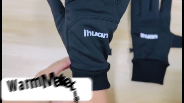 ihuan Winter Waterproof Gloves for Men Women Warm Running Cycling Snow Ski Gloves for Cold Weather, Thermal Windproof Material and Touch Screen Finger for Driving Snowboarding