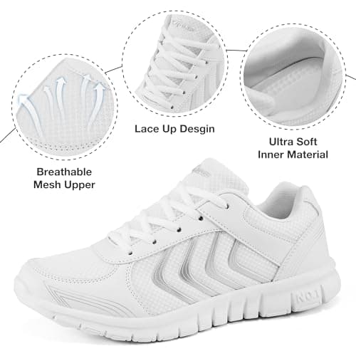 DUOYANGJIASHA Womens Sneakers Walking Shoes Comfortable Non Slip Tennis Shoes Breathable Lightweight Footwear for Casual Work