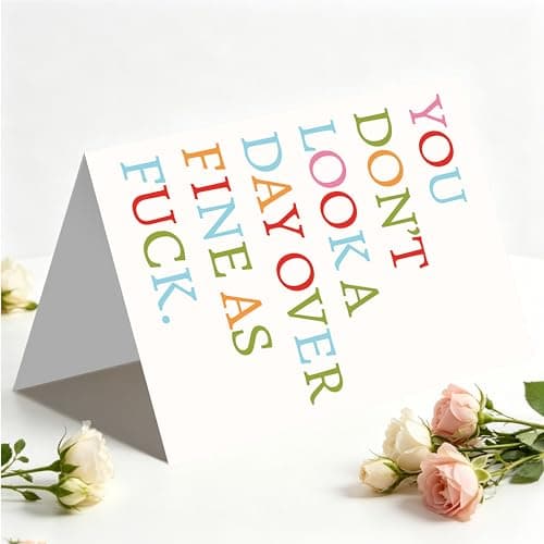 Playful Couple Birthday Gift Idea for Him Her Women Men,Thick Paper With Red Envelope,Blank Inside for Personal Message Funny Birthday Card Gift for Wife Husband Boyfriend Girlfriend B0GYDZPH7K
