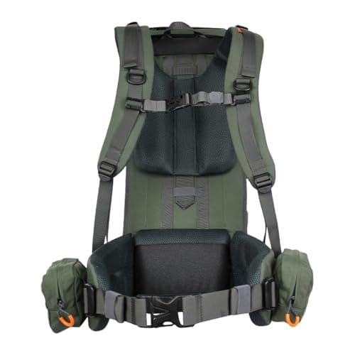 SPIKA Hunting Backpacks for Men, Meat Hauler Frame Pack with Rifle Holder, 40L/80L Extendable + Capacity for Bow Rifle Gun