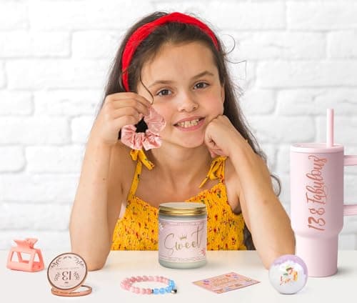 13th Birthday Gifts for Girls - 13 Year Old Girl Gifts Ideas for Offical Teenagers Girls - 13th Birthday Decorations Trendy Teen Girl Stuff - 11 Pieces Best Present for Daughter, Niece