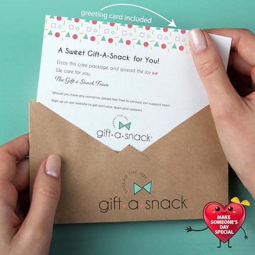 Graduation Birthday Treats Gift Basket, Nutritious Granola Breakfast Bars Office Food Assortments & Variety Gifts Gift A Snack - Healthy Snack Box Care Package + (50 Count) Greeting Card B08L8RQDBF