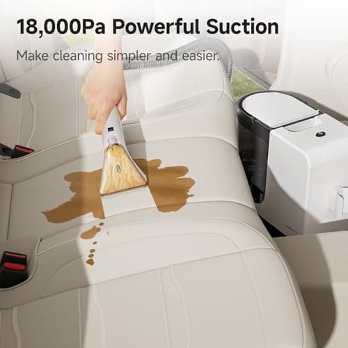 uwant Carpet Cleaner Machine 18Kpa Powerful Suction, Portable Carpet Cleaner for Pet Stains with Cleaning Tools&Solution Self-Cleaning Upholstery Cleaner for Car, Couch, Rug, Spot