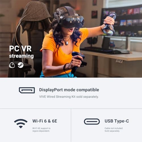 HTC Vive Focus Vision — Mixed Reality and PC VR Headset + Controllers — Consumer Edition