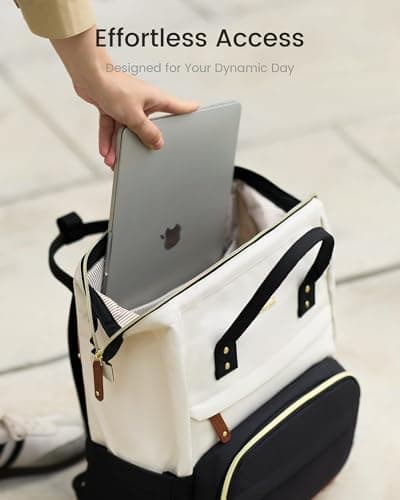 LOVEVOOK Laptop Backpack for Women, 15.6 Inch Work Business Backpacks Purse With Large Capacity, Waterproof Nurse Bag College Bookbag for School, Waterproof Casual Daypack for Travel