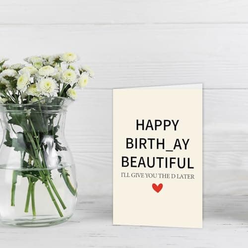 Funny Birthday Card for Wife from Husband, Best Gift for My Wife Birthday, Happy Wife Birthday Gift Ideas for Her, Sweet Birthday Card for Women Her Girlfriend B0DDBDZVLZ