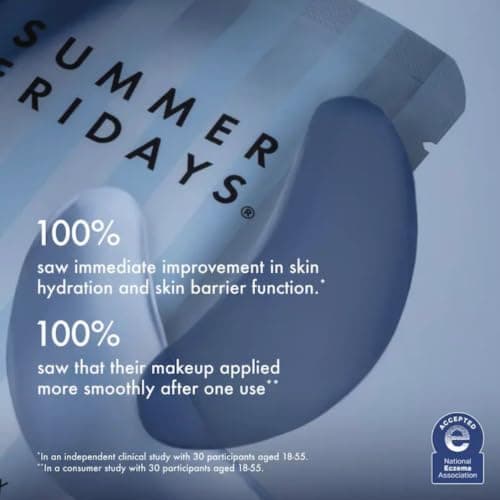 Summer Fridays Jet Lag Hydrating Eye Patches - De-puffing Hydrogel Under Eye Masks with Hyaluronic Acid, Caffeine + Peptides - Soothing + Refreshing At-Home + Travel Skin Care (6 Pairs) B0F19YY96Z