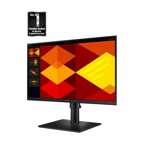 Samsung 22” (S40GD) Borderless Business Monitor with IPS Panel, 100Hz Refresh Rate, Eye Saver Mode, Ergonomic Design, Game Picture Mode, LS22D402GANXGO
