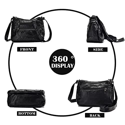 Gladdon Small Crossbody Bags for Women Leather Shoulder Purses Vegan Womens Cross body Bag Lightweight