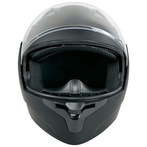 Motorcycle Helmet, Full Face, Matte Black, DOT Certified, Flip-Up Design