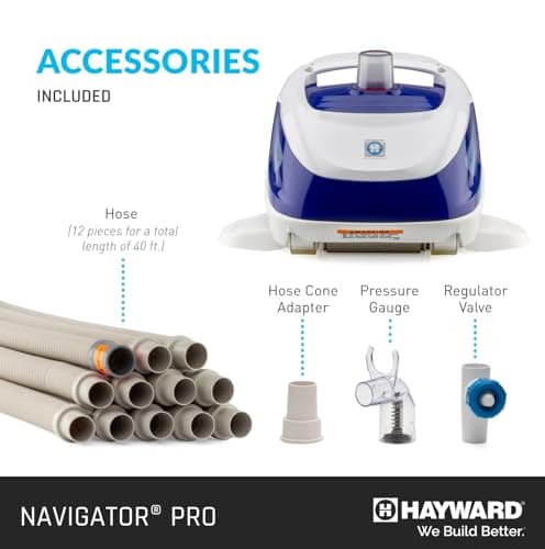 Hayward Pool Vacuum Navigator Pro Automatic Pool Vacuum for Inground Pools (Pool Cleaner for Vinyl Surfaces up to 20 x 40 ft) W3925ADV Same as 925ADV