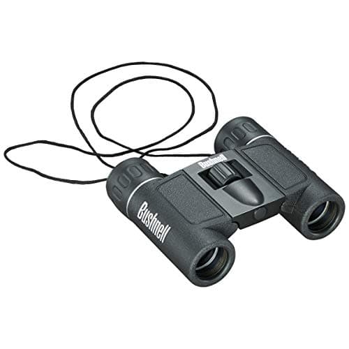 Bushnell 132516 Powerview 10x25 Compact Folding Roof Prism Binocular (Black)