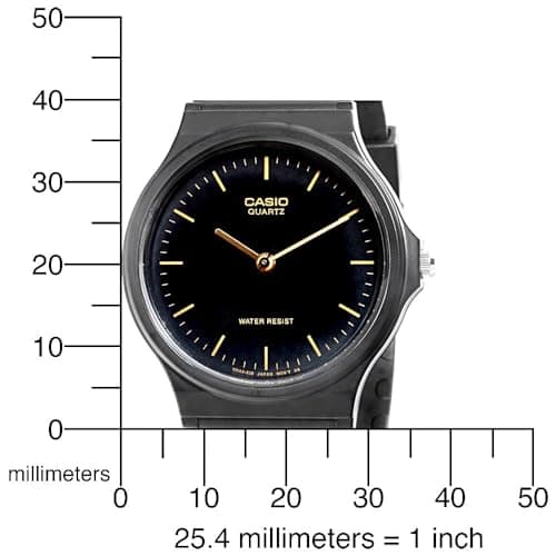 Casio MQ24 Series | Quartz Analog Watch for Men | Water Resistant | Resin Case | Resin Band | Resin Glass | Three Hand Analog (HR, Min, SEC) | Classic Casio Design | 3 Year Battery