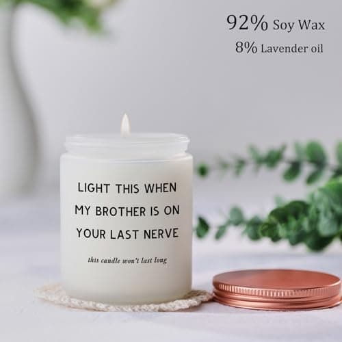 Funny Sister in Law Gifts for Best Sister-in-Law Birthday Gift Ideas - Mother's Day Christmas Wedding Gifts for Future Sister-in-Law Lavender Candle