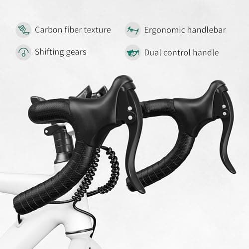 YITAHOME 700C Road Bike, 21 Speed Commuter Bicycle for Men Women, Lightweight Aluminum Frame Racing Bike, Adult Bicycle with Dual Disc Brake