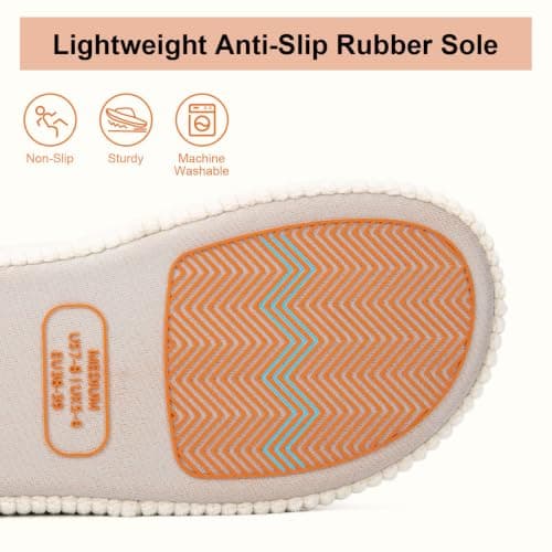 Dual-Strap Slide Sandals, Comfortable Cushioning , Lightweight Non-Slip Sole, Home Bedroom, Birthday Gift, Machine Washable LongBay Slippers for Women Memory Foam Open Toe Indoor House Shoes Gifts B0DP277YRM