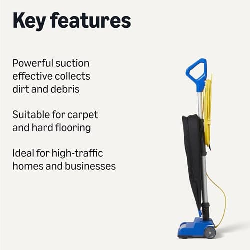 Amazon Basics Heavy Duty Upright Bagged Vacuum
