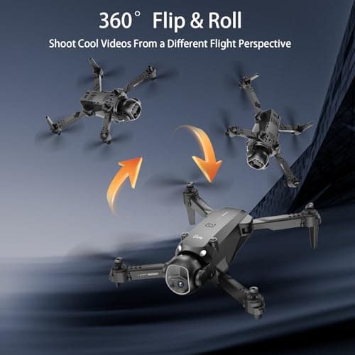 Drone with Camera for Adults Beginners, FPV Foldable RC Quadcopter Toys, Helicopter Toys, 1080P HD Camera Drone, Altitude Hold, One Key Take-off/Landing, 3D Flips, Waypoints fly, Headless Mode