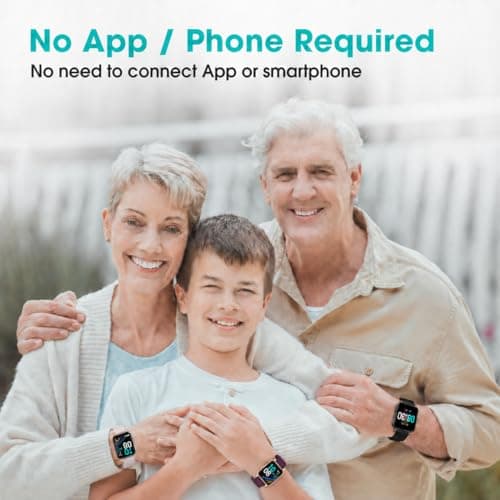 Fitness Tracker, Fitness Watch with Blood Oxygen, Heart Rate Monitor, Steps Calories Counter, Sleep Monitor, Pedometer IP68 Waterproof, Smart Watch for Android iPhones