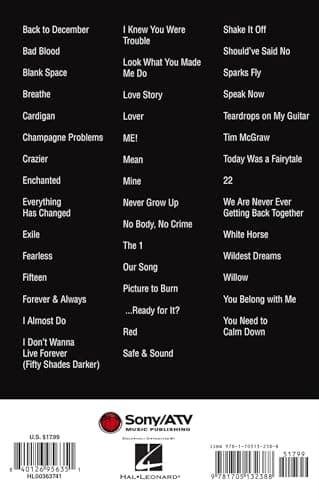 Taylor Swift Guitar Chord Songbook | 3rd Edition with 44 Songs, Lyrics and Chord Diagrams | Play Love Story, Shake It Off and You Belong with Me | Sheet Music for Guitarists