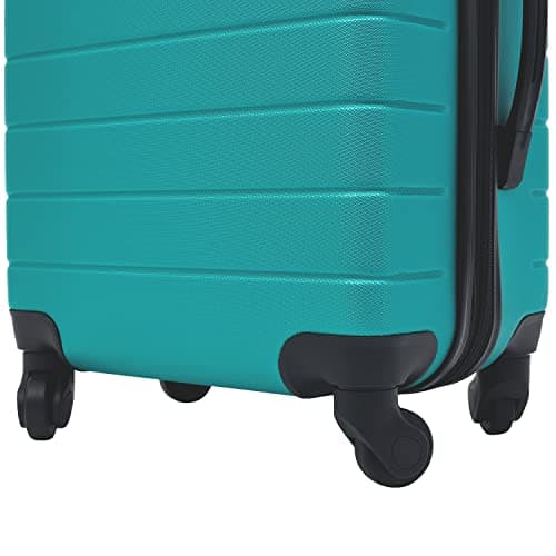 Wrangler Smart Spinner Hardside Luggage, 2 Piece Set, Teal