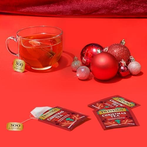 Twinings Christmas Holiday Variety Tea Bag Pack (40 Count) 4 Flavours Include Christmas Tea, Winter Spice, Gingerbread Joy, Peppermint Cheer, Seasonal Gift for Her, Him, Family, Friends B0DZ3153N8