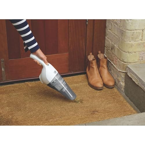 BLACK+DECKER Cordless Lithium Handheld Power Vacuum with Wall Mount Base and Charger, White (HNV220BCZ10FF)