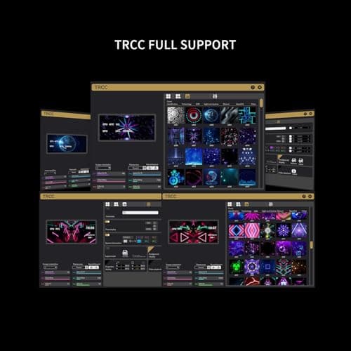 Thermalright Trofeo Vision LCD White Edition Case Sub-Display Features a 6.86-inch Full-Color LCD Screen (1280x480 Resolution) with Magnetic Panel Design. Supports DIY Dynamic/Static Images (White).