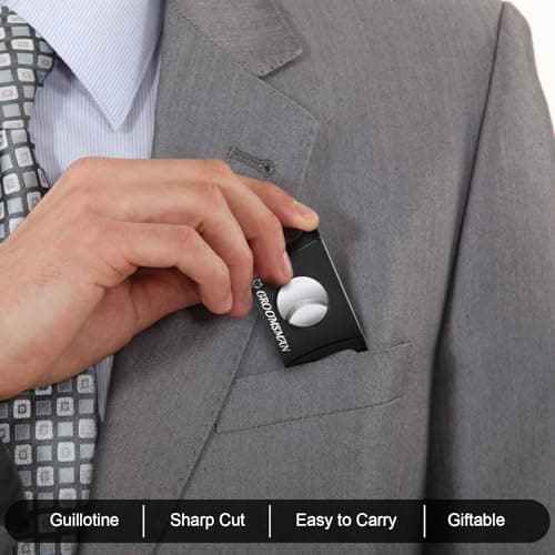 Lasnten 6 Pcs Groomsmen Wedding Gift for Best Man Groomsman, Stainless Steel Cutter for Best Groomsmen Gift Wedding Favors(5 Groomsman and 1 Best Man) B0DP7DBHLW