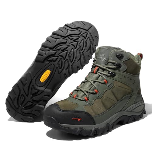 NORTIV 8 Men's Waterproof Hiking Boots Outdoor Mid Trekking Lightweight Mountaineering Shoes Paladin
