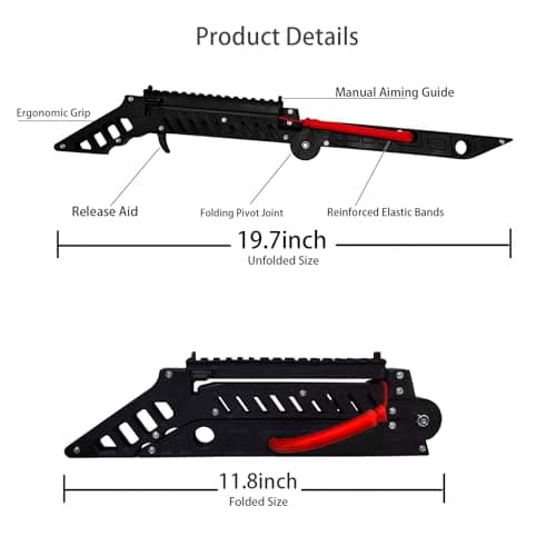 Folding Crossbow Professional Training Portable Easy Storage Lightweight Archery Equipment for Adults Target Practice
