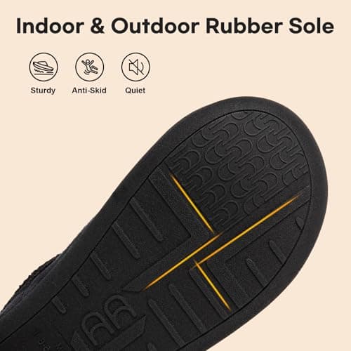 LongBay Women's Warm Chenille Knit Bootie Slippers Memory Foam Comfy Suede Fluffy Faux Fur Boots House Shoes