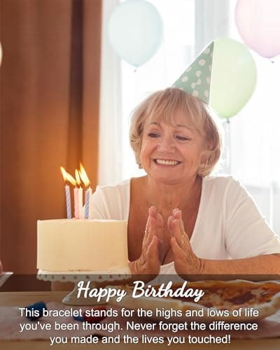 Tarsus Birthday Gifts for Women, Through The Waves of Life, Birthday Bracelet for Women Friend Sister Daughter Mom Grandma...