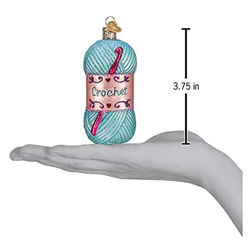 Old World Christmas Crochet Glass Blown Ornaments for Christmas Tree