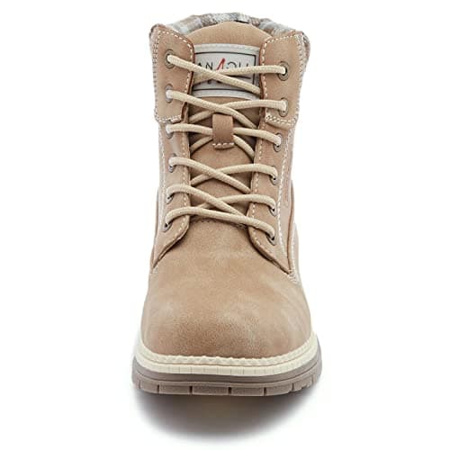 ANJOUFEMME Work Hiking Boots for Women Waterproof - Womens Outdoor Ankle Boots Lightweight Snow Winter Boots for Trekking Walking