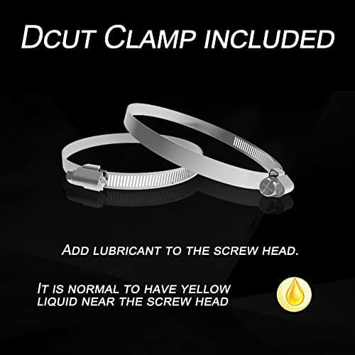 TEAIERXY 4 Inch 8ft Dryer Vent Hose, Flexible Insulated Air Ducting,Vent Hose PVC Aluminum Foil with 2 Clamps for HVAC Ventilation(White)