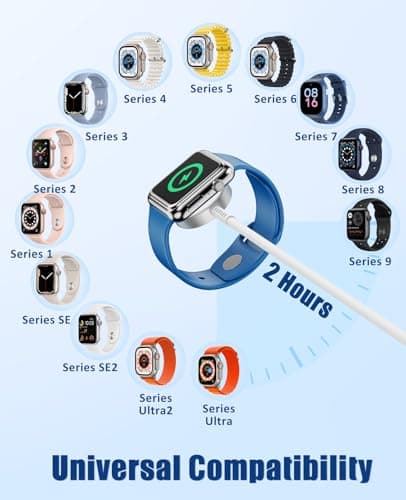 for Apple Watch Charger Fast Charging,3 in 1 Multi Chargers Cable with 20W USB C Charger, iWatch Charger Cord 6FT for iWatch Series Ultra 3/2/SE 3/11/10/9/8/7/6/5/4/iPhone17 15 16 Pro Max/14/13/12/11