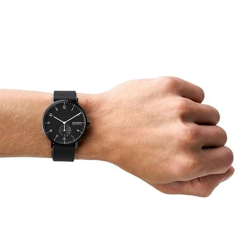 Skagen Aaren Men's Watch or Women's Watch, Silicone Watch for Men or Women