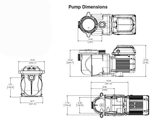 Pentair EC-342001 - SuperFlo VS Variable Speed Pool Pump, 1.5 HP