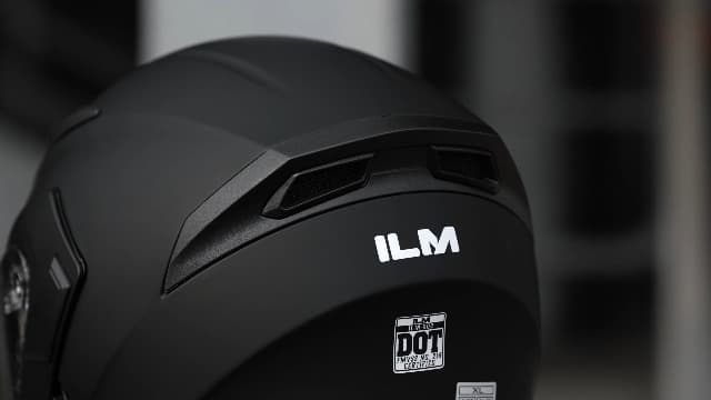 ILM Motorcycle Dual Visor Flip up Modular Full Face Helmet DOT Model 902/902L