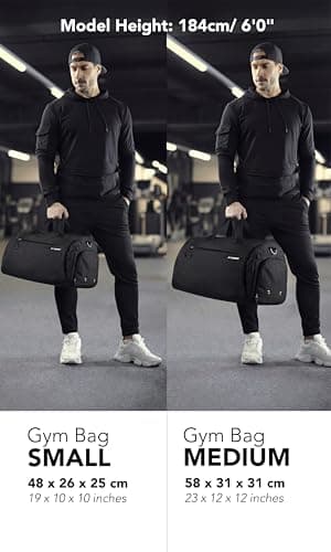 Fitgriff Gym Bag for Men & Women with Shoe & Wet Compartment - Duffle Bag for Travel, Sports, Fitness & Workout