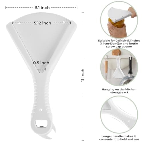 Jar Opener Bottle Opener for Weak Hands, Seniors with Arthritis and Anyone People with Inconvenient Hands,Get Lids Off Easily,Best Gift for Kitchen Gadgets